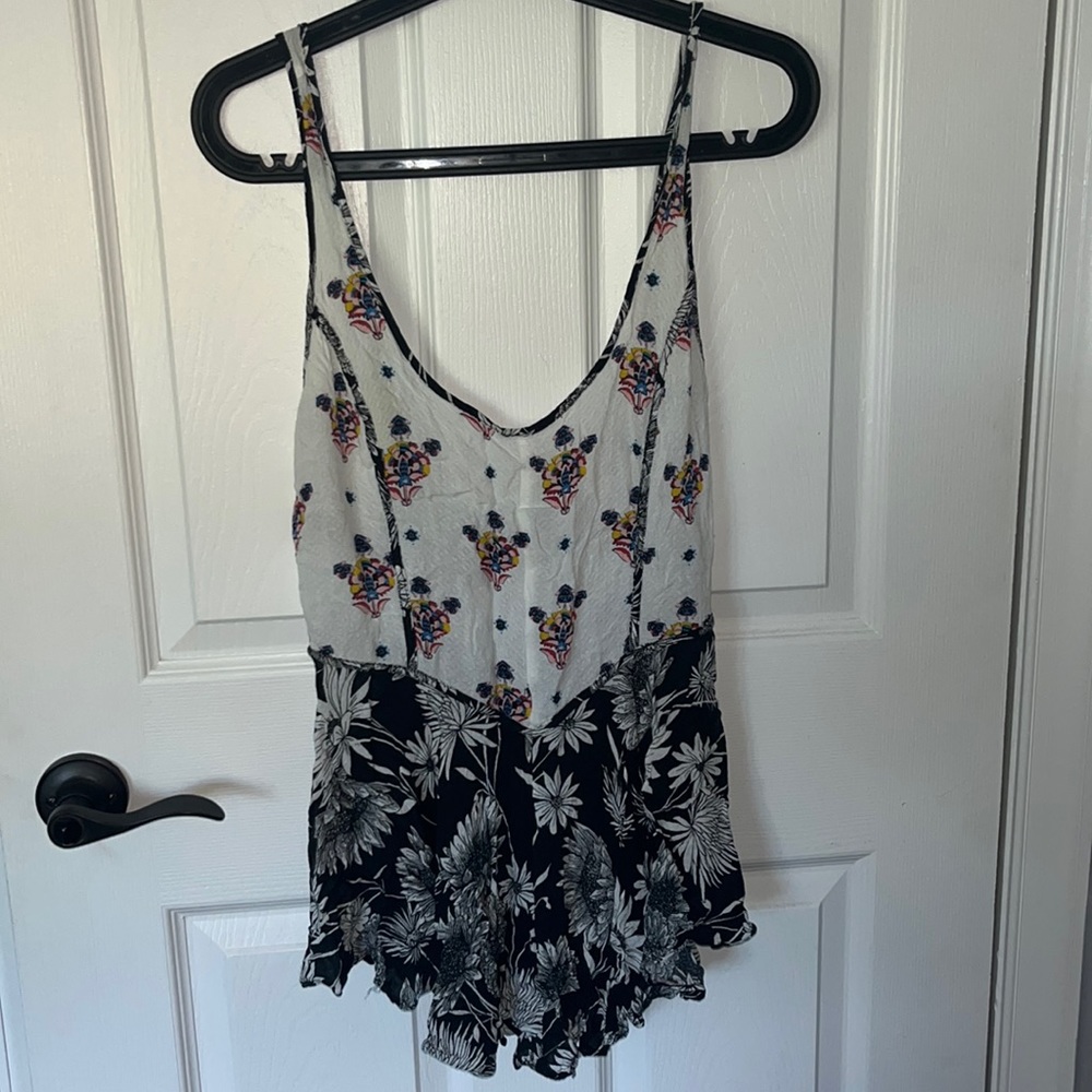free people floral tank